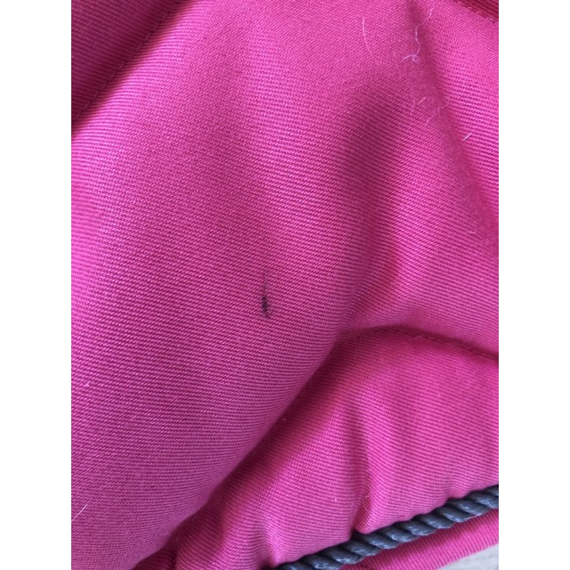 Ensemble rose tapis et bonnet taille pony