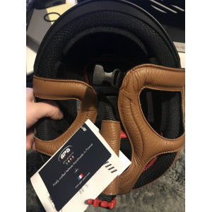 Casque gpa jock up 3 leather