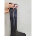 Bavette Eric Thomas Noir 95cm Cuir de Vachette