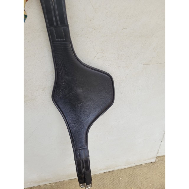 Bavette Eric Thomas Noir 95cm Cuir de Vachette