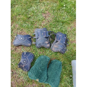 Protections en cuir et moumoute