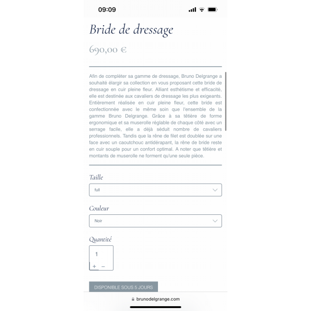 Bride Bruno Delgrange