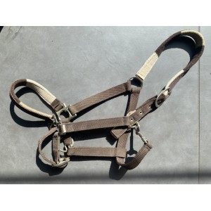 Licol Equithème Stripe Marron