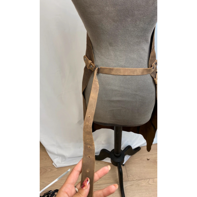 Tablier en cuir