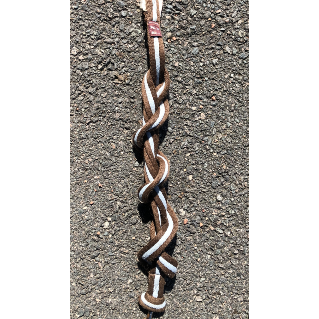 Longe marron et bleu