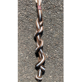 Longe marron et bleu