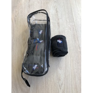 4 bandes de polo noires performance 2,5m