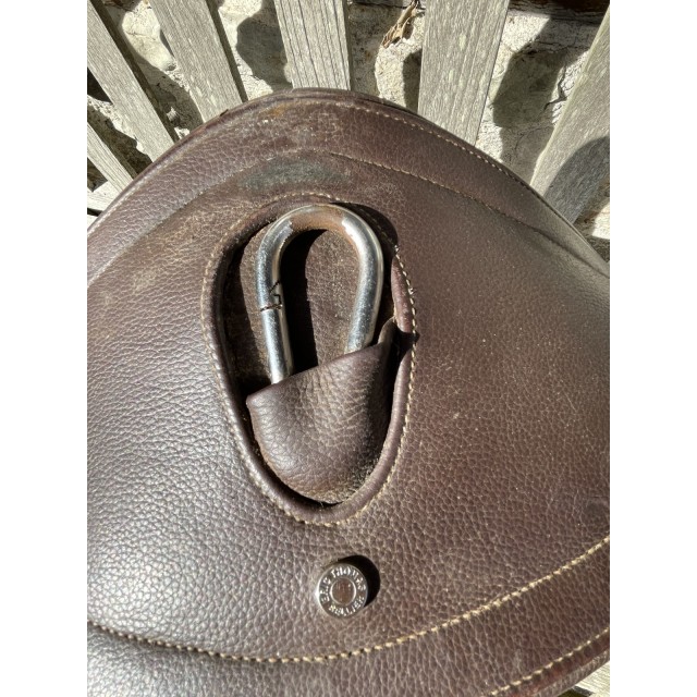 Sangle en cuir marron Éric thomas 135cm