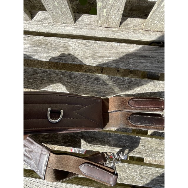 Sangle en cuir marron Éric thomas 135cm