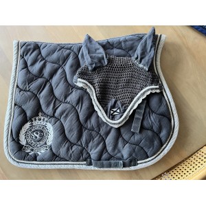 Ensemble scapa gris et beige