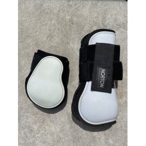 Guêtres + protège boulet blanc