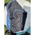 Couvre Rein equitheme noir et bleu