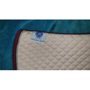 Tapis dressage blanc rose Holscher Sport