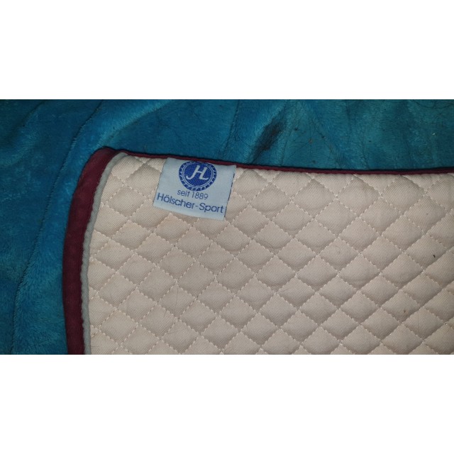 Tapis dressage blanc rose Holscher Sport