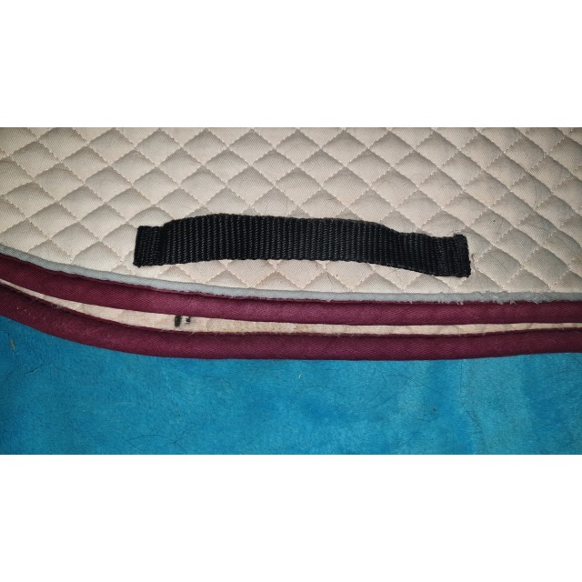 Tapis dressage blanc rose Holscher Sport