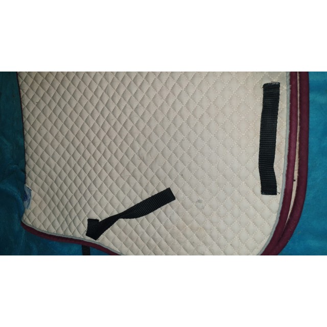 Tapis dressage blanc rose Holscher Sport