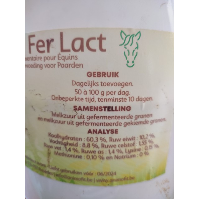 Anim'o Fer Lact - complément alimentaire chevaux