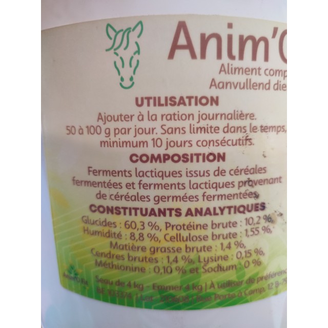 Anim'o Fer Lact - complément alimentaire chevaux