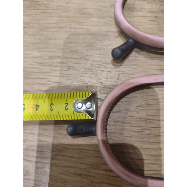 Éperons noir et rose /strass