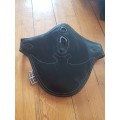 Bavette cuir noir 145 CM