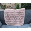 Ensemble dressage tapis + bandes showmaster vieux rose