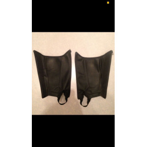 Mini-chaps équitation adulte Classic 100 Fouganza synthétique noir