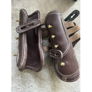 Guêtres cuir Chetak Marron