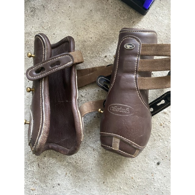 Guêtres cuir Chetak Marron