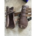 Guêtres cuir Chetak Marron