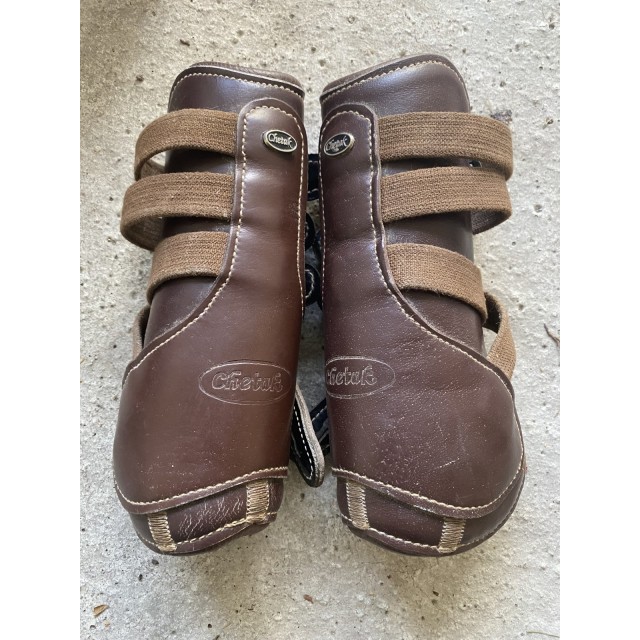 Guêtres cuir Chetak Marron