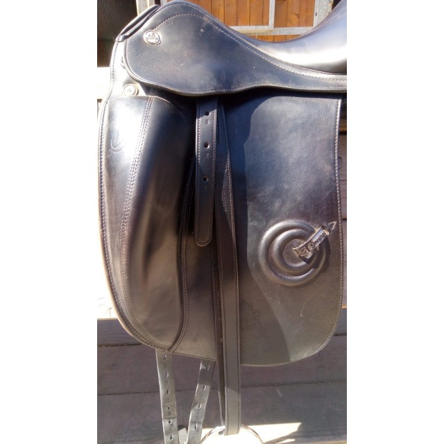Selle prestige dressage noire