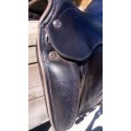 Selle prestige dressage noire