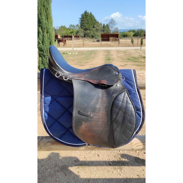 Selle mixte en cuir 17,5 pouces
