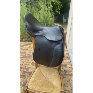 Selle en cuir noir