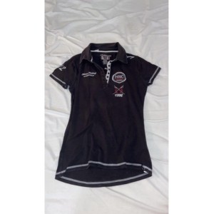 Polo d’équitation noir fouganza