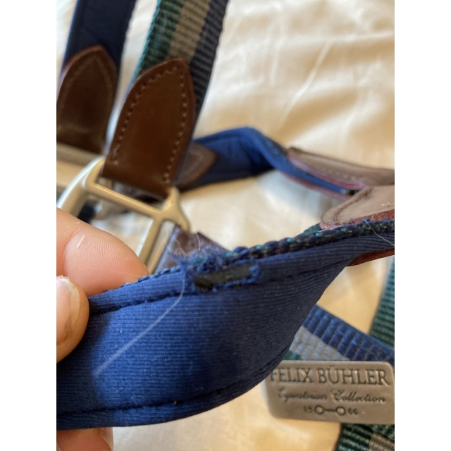 Licol bleu marine/vert sapin/gris