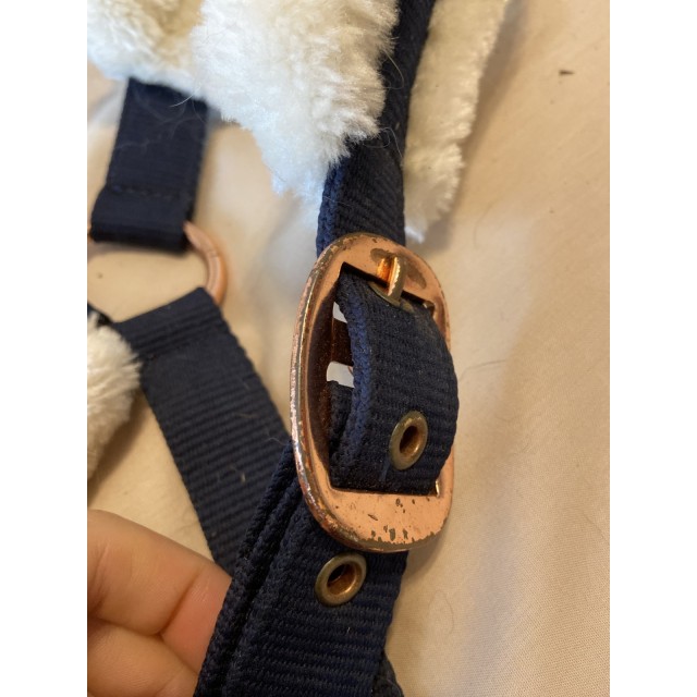 Licol avec moumoute bleu marine