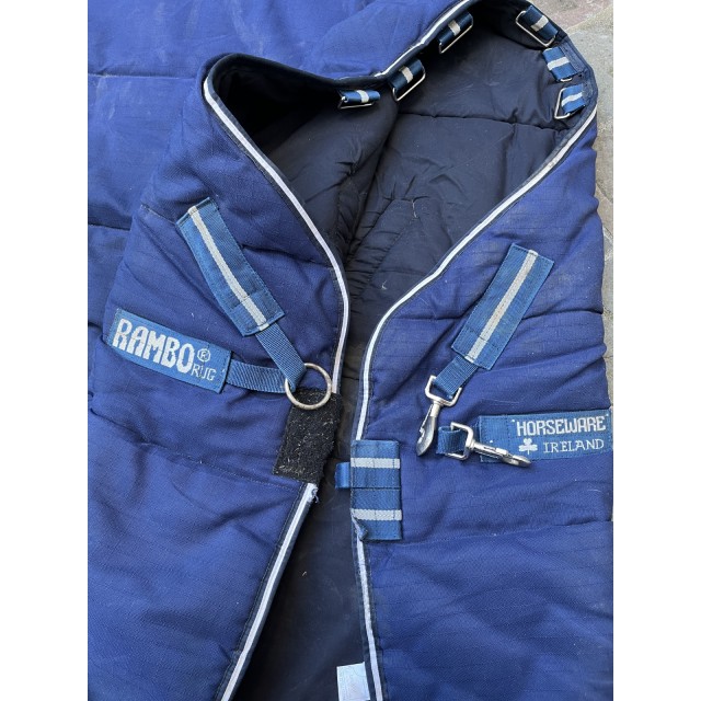 Couverture de box Horseware + couvre-cou - Marine - T. 6'0"
