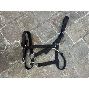 Licol cheval nylon noir