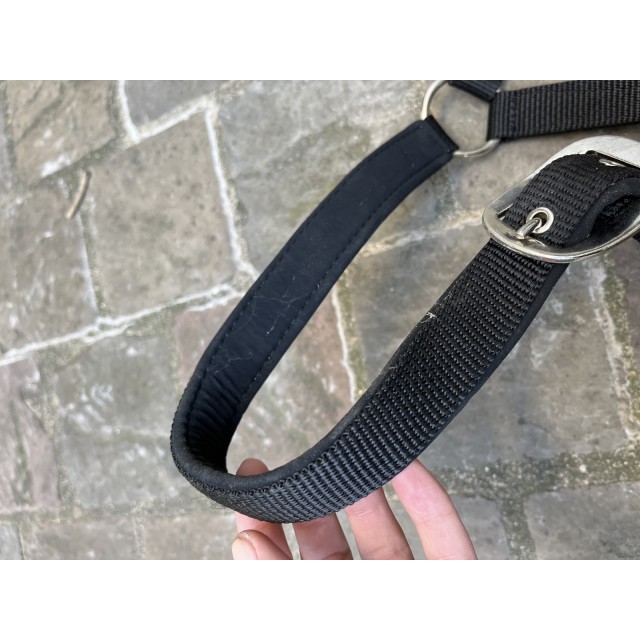 Licol cheval nylon noir