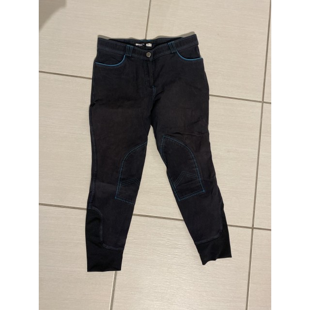 Pantalon équithème bleu marine/noir