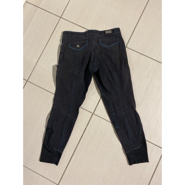 Pantalon équithème bleu marine/noir