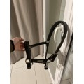 Licol en cuir noir