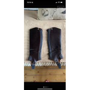 mini chaps ariat xs marron