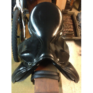 Selle mixte cuir noir