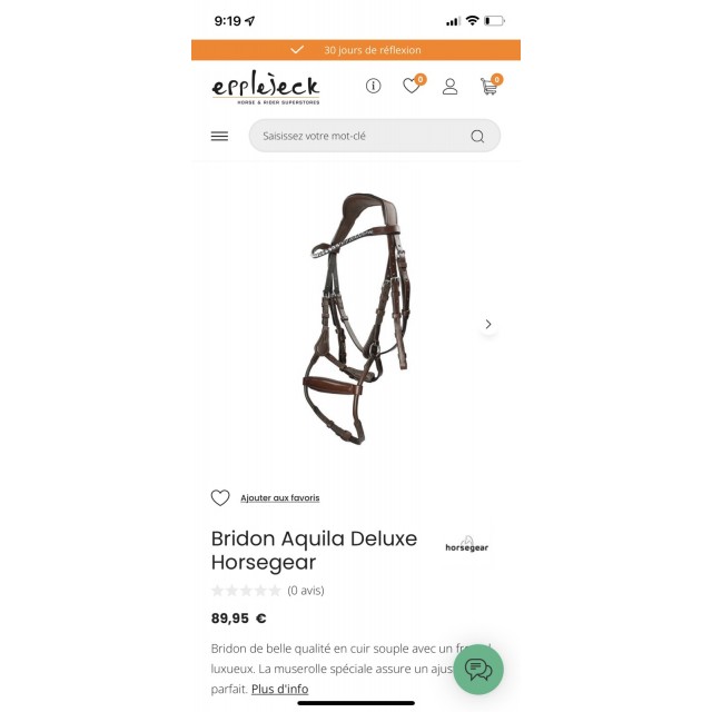 Bridon havane (marron)