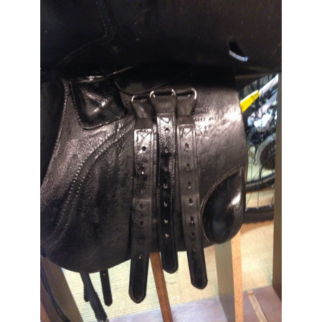 Selle mixte cuir noir