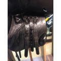Selle mixte cuir noir