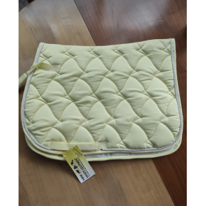 tapis poney HKM jaune pastel