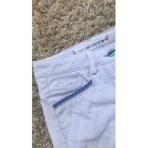 Pantalon de concours Animo 8 ans blanc